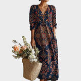 Rosinha Vestido Largo con Estampado Floral