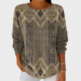 Margaret Blusa Vintage con Estampado
