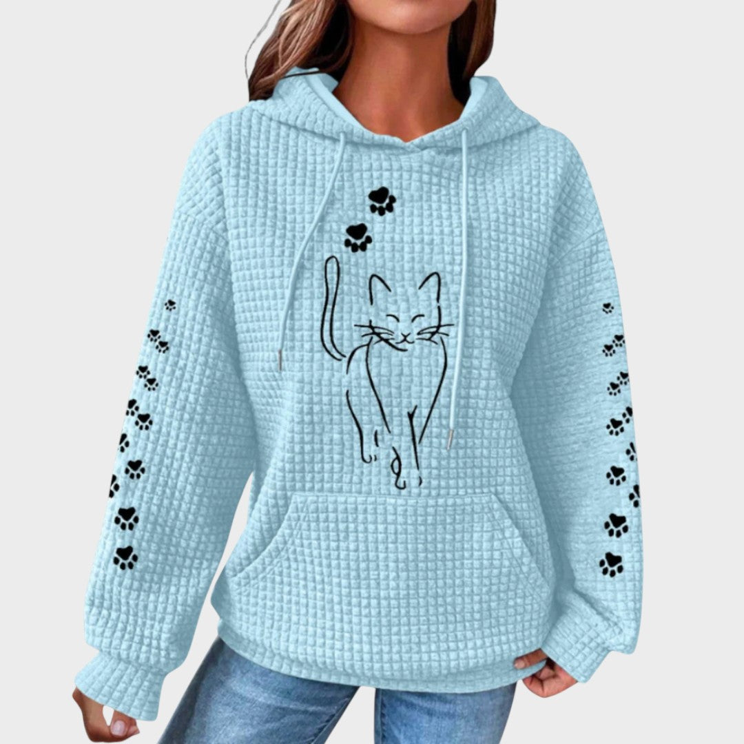 Fatinha Suéter con Estampado de Gato