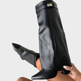 Luna - Botas de Caña Alta de Cuero