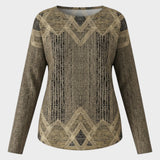 Margaret Blusa Vintage con Estampado