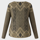 Margaret Blusa Vintage con Estampado