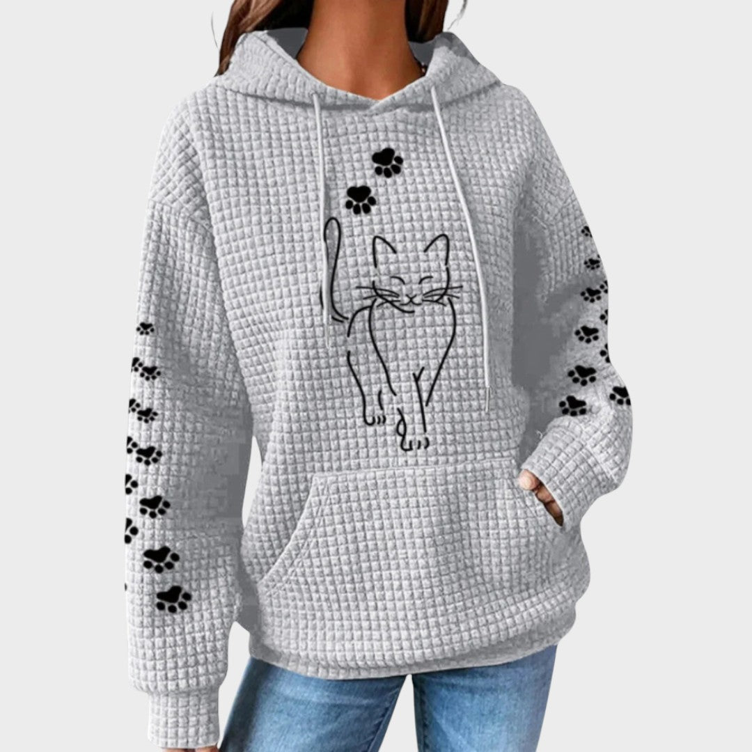 Fatinha Suéter con Estampado de Gato