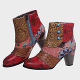 Mina - Botas Cortas con Estampado