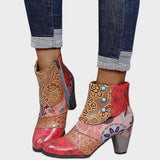 Mina - Botas Cortas con Estampado