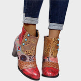 Mina - Botas Cortas con Estampado