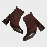 Verona - Botas de Antes con Detalles de Piel