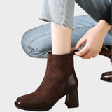 Verona - Botas de Antes con Detalles de Piel
