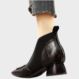 Vera - Botines de Piel con Elástico