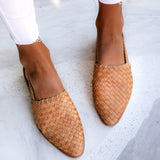 Whisper - Sandalias de piel trenzada elegantes para mujer