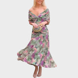 Lora Vestido Largo Con Escote En V
