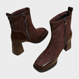 Verona - Botas de Antes con Detalles de Piel