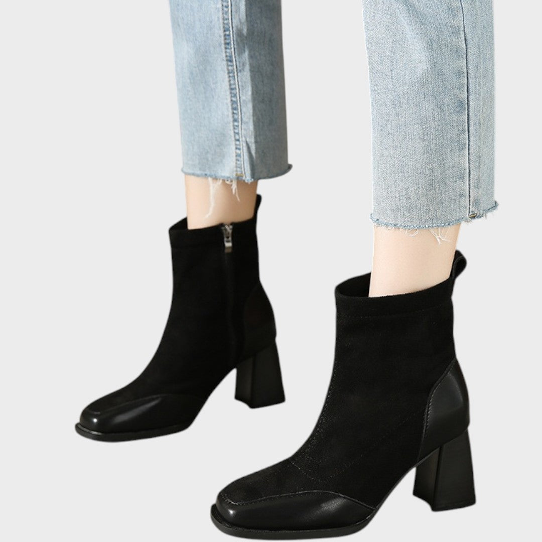 Verona - Botas de Antes con Detalles de Piel
