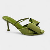 Tacones Puntiagudos de Cuero Sintético