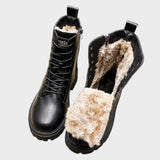 Lotte - Botas con Cordones y Forro de Piel
