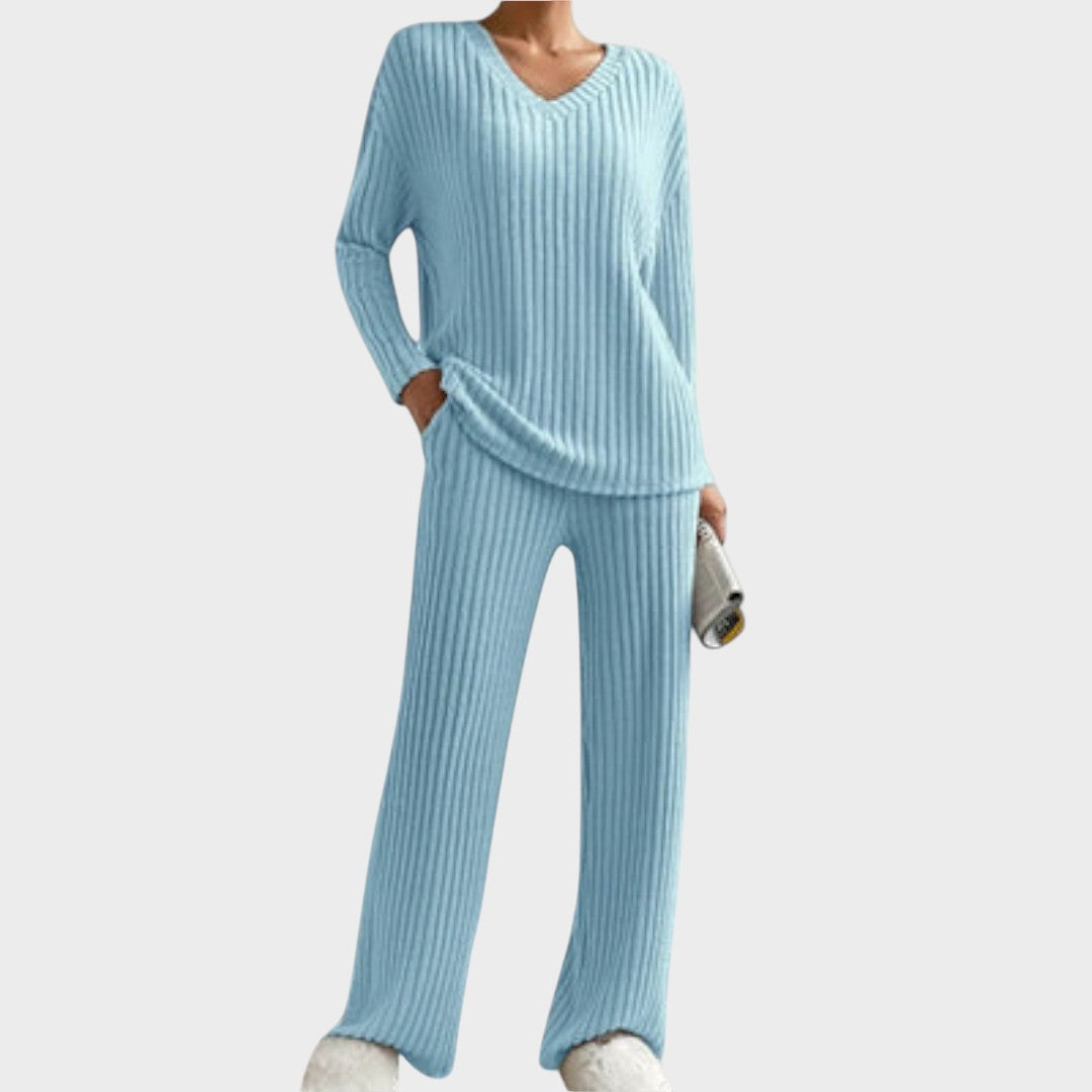 Kathy Conjunto de Punto de Dos Piezas
