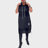Kiva - Vestido con Lentejuelas y Capucha