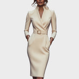 Claribeta Vestido Midi Elegante