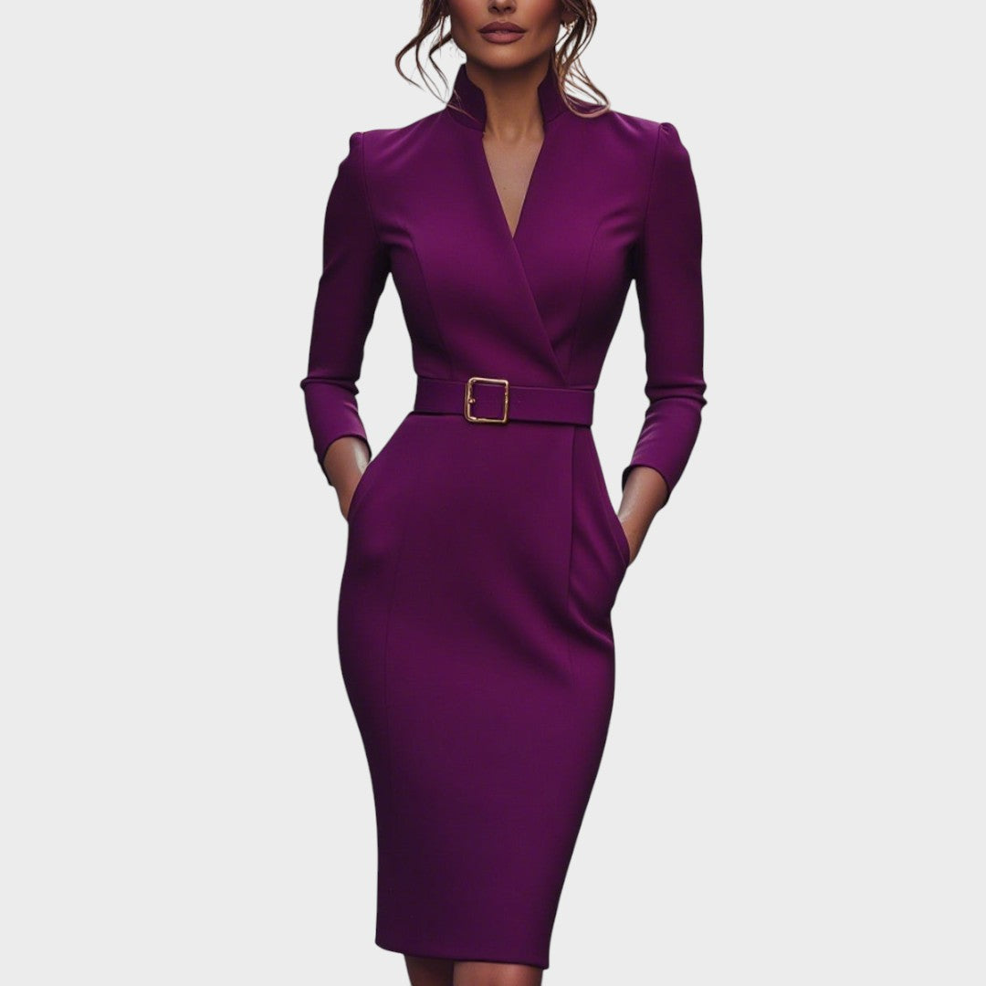 Claribeta Vestido Midi Elegante