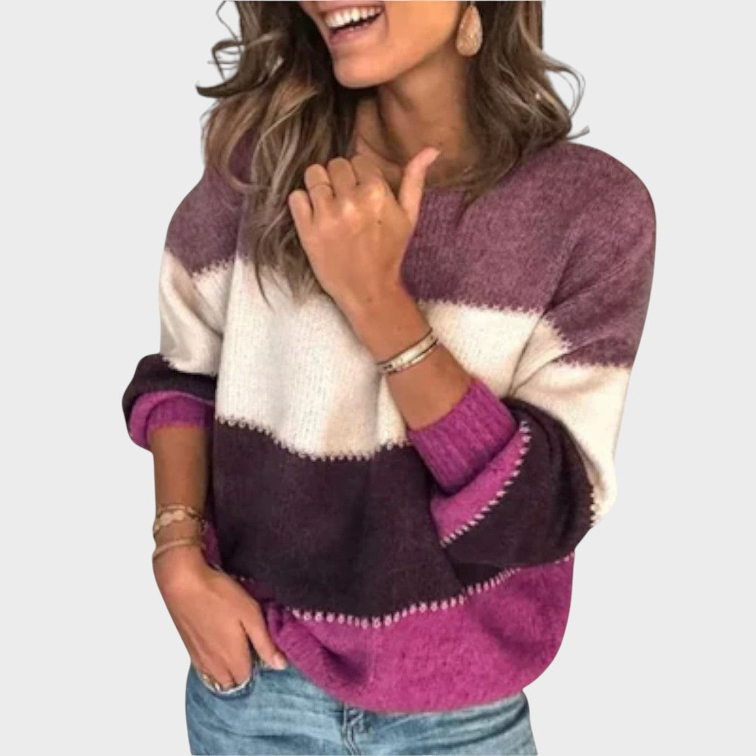 Adriana Suéter de Punto con Rayas