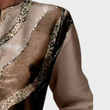 Vânia Suéter con Cremallera y Estampado