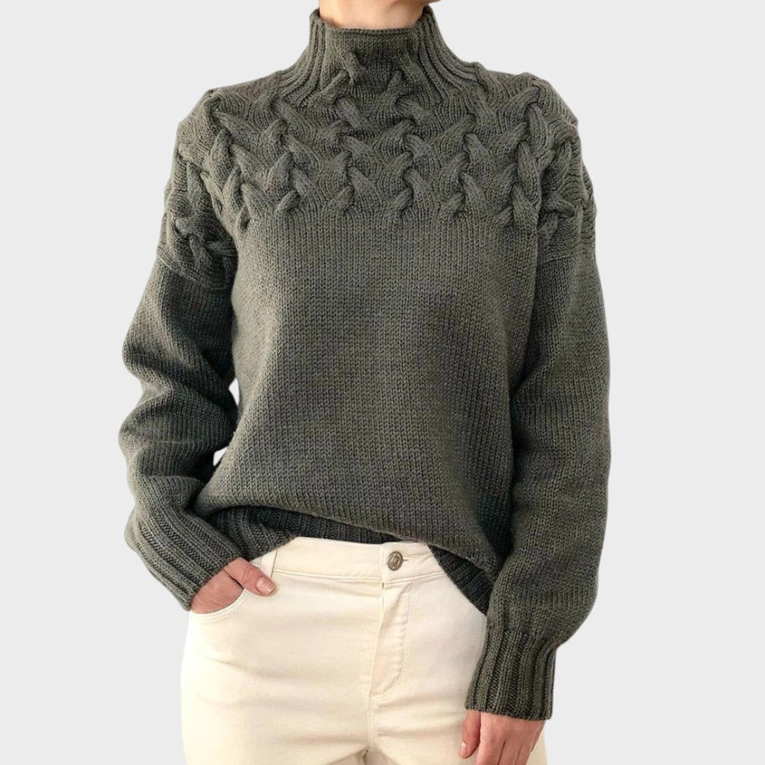 Lari Suéter Elegante de Tricot