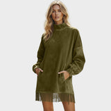 Sheri - Vestido de Ante con Flecos