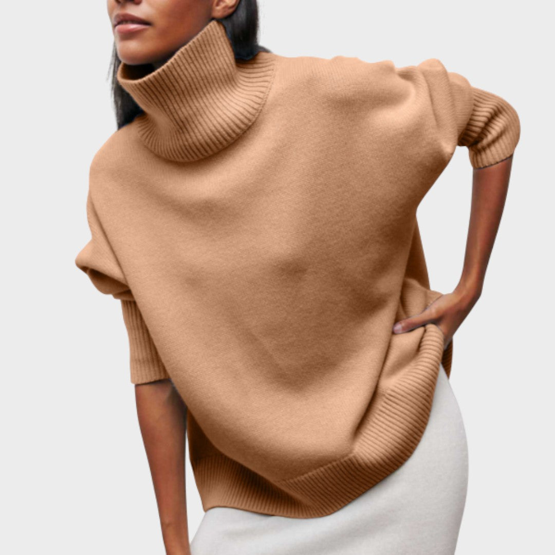 Suzana Suéter de Cuello Alto Oversize
