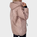 Belle Chaqueta Acolchada de Invierno con Capucha