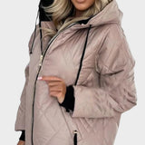 Belle Chaqueta Acolchada de Invierno con Capucha