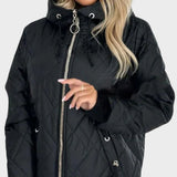 Belle Chaqueta Acolchada de Invierno con Capucha
