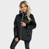 Belle Chaqueta Acolchada de Invierno con Capucha
