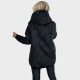 Belle Chaqueta Acolchada de Invierno con Capucha