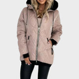 Belle Chaqueta Acolchada de Invierno con Capucha