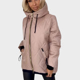 Belle Chaqueta Acolchada de Invierno con Capucha