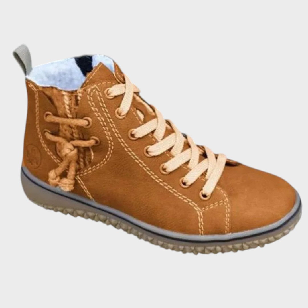 Lila Botines con Cordones