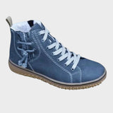 Lila Botines con Cordones