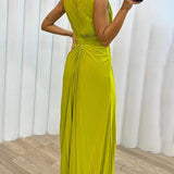 Vestido de Noche Maxi Plisado Davine