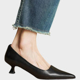 Ali Zapatos de Punta en Cuero