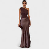 Asmine Elegante Vestido de Un Solo Hombro