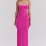 Fay | Vestido Largo de Encaje con Abertura