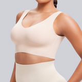 Yack Saint® Sujetador deportivo sin tirantes con cuello en V y espalda lisa