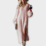 Vestido Maxi Elegante de Punto Suave