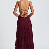 Alona - Vestido Maxi de Corsé de Encaje Elegante