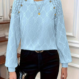 Ivy – Blusa con Detalles de Botones de Ojal