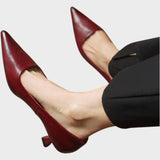 Ali Zapatos de Punta en Cuero
