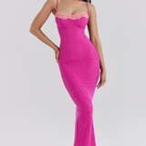 Fay | Vestido Largo de Encaje con Abertura