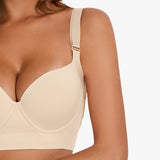 Sujetador push-up Yack Saint® – Espalda lisa y elevación en negro (2 unidades)
