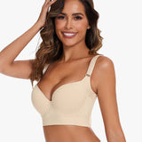 Sujetador de cobertura total Yack Saint® con alisador de espalda – Beige (2 unidades)