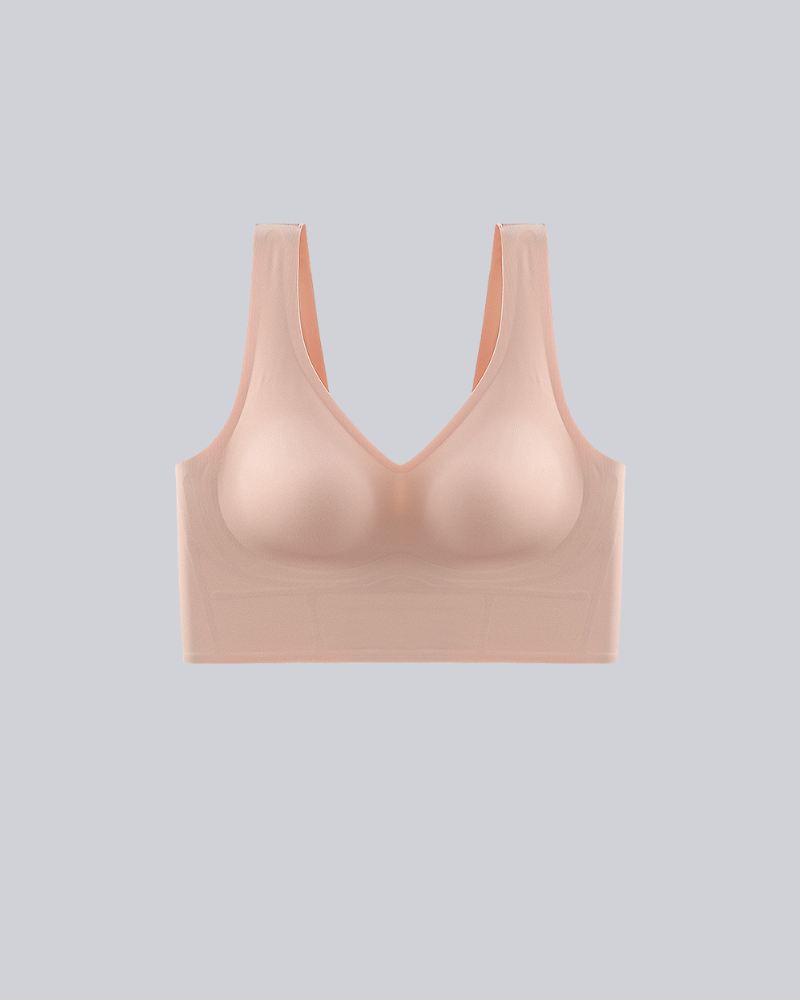 Yack Saint® Sujetador deportivo sin tirantes con cuello en V y espalda lisa
